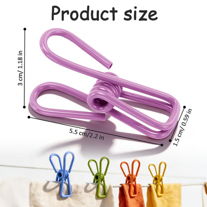 Plastic Bag Clips, Multicolor, Food Storage Sealing Clamps, 5.5 x 3 cm, Kitchen Organization