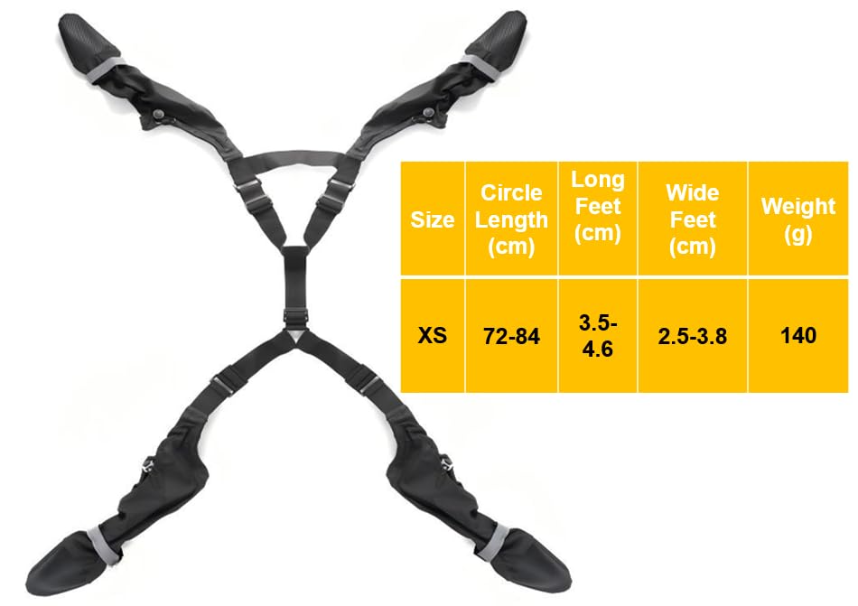 Dog Leg Protectors with Chest Harness, Waterproof Leggings with Paw Boots and Suspender System, Black, Full Body Protection for Rain Snow Mud